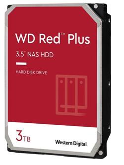 WD HDD Red Plus NAS 3.5" 3TB - 5400rpm/SATA-III/128MB