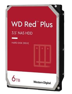 WD HDD Red Plus NAS 3.5" 6TB - 5400rpm/SATA-III/128MB