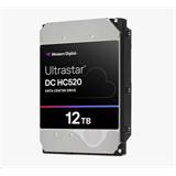Western Digital Ultrastar DC HC520 3.5in 26.1MM 12000GB 256MB 7200RPM SAS ULTRA 4KN SE P3