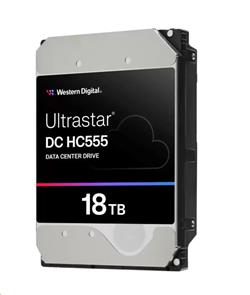 Western Digital Ultrastar DC HC555 3.5in 26.1MM 18000GB 512MB 7200RPM SAS ULTRA 512E SE P3 DC HC555