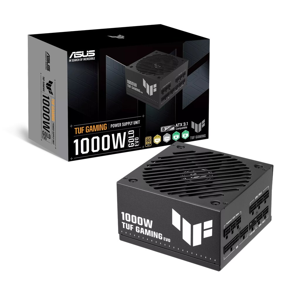 Zdroj Asus TUF Gaming 1000W Gold EVO ATX 3.1 - 1000W, 80+ Gold, modular, black