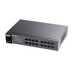 Zyxel GS1100-16EPS Slimline PoE+ 135W 16 port Gigabit - DIP selector Unmanaged Switch