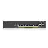 ZyXEL GS2220-10HP,EU region,8-port GbE L2 PoE Switch with GbE Uplink (1 year NCC Pro pack license bundled)