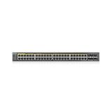 ZyXEL GS2220-50HP,EU region,48-port GbE L2 PoE Switch with GbE Uplink (1 year NCC Pro pack license bundled)