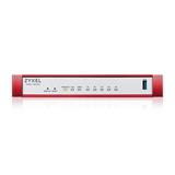 Zyxel USG FLEX 50 HP, 5 Gigabit user-definable ports, 1*1G PoE+, 1*USB with 1 YR Entry Defense Pack