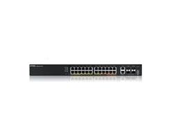 ZyXEL XGS2220-30HP, L3 Access Switch, 400W PoE, 16xPoE+/10xPoE++, 24x1G RJ45 2x10mG RJ45, 4x10G SFP+ Uplink, incl. 1 yr