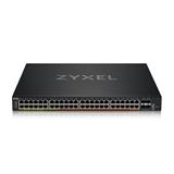 Zyxel XMG2230-52HP, L3 Access Switch, 16x 2.5G, 32x 1G, AC:960W PoE , DC:2400W PoE, 4 x SFP+ Uplink, incl 1 yr NebulaF